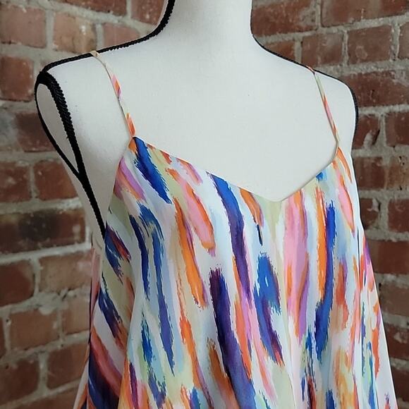Bar III Sleeveless High-low Mulitcolor Sundress Large - Picture 4 of 12